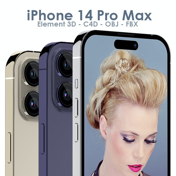 Element 3D iPhone 14 Pro Max - E3D & C4D