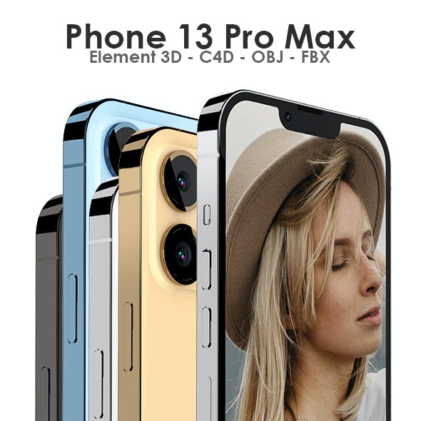 Element 3D iPhone 13 Pro Max - E3D & C4D