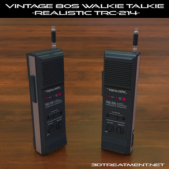 Vintage 80s Walkie-Talkie Realistic TRC-214