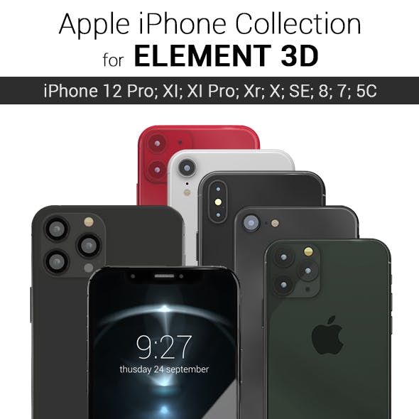 Element 3D - Apple Iphones Collection