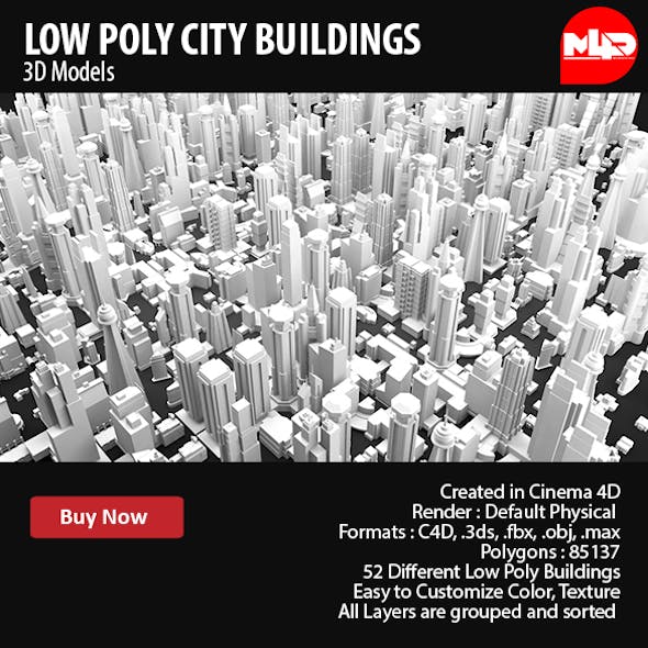 Low Poly City Buildings