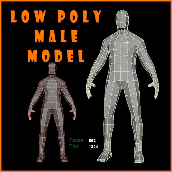 Low Poly Male Model