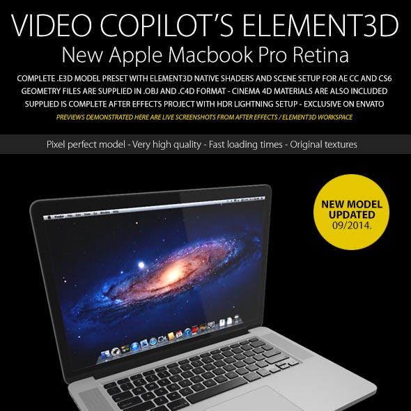 Element3D - Apple Macbook Pro Retina