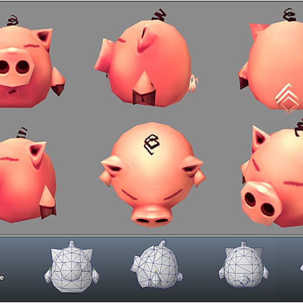 Low Poly Micro Pig Melvin