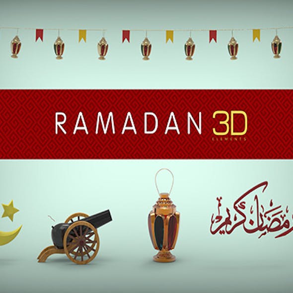Ramadan 3D models Package 
