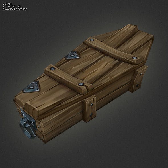 Low Poly Coffin