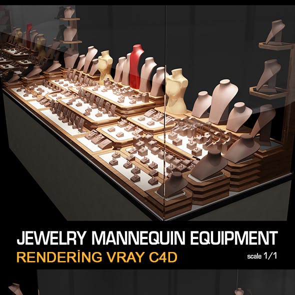 Jewelry Showcase Mannequin Equipment