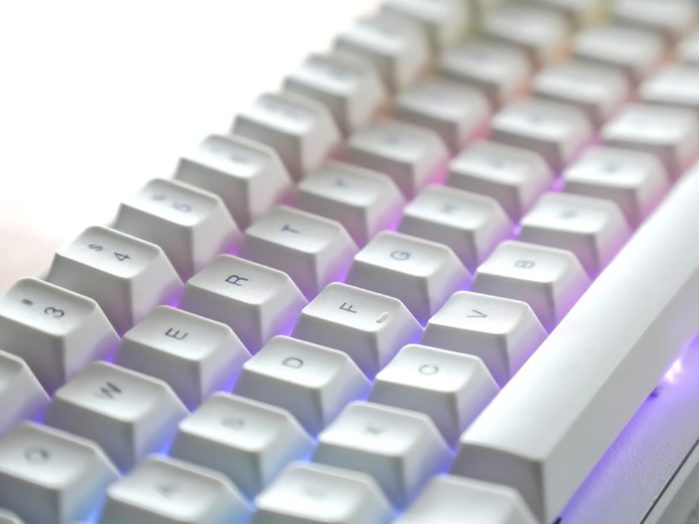 USA WhiteFox Eclipse Bluetooth RGB Linear Aluminium High Profile Mac/PC 65% Keyboard